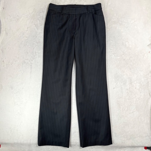 Jones New York Black Pinstripe Pantsuit Size 8 2 Piece Blazer Pants Set Y2K VTG - Picture 9 of 16